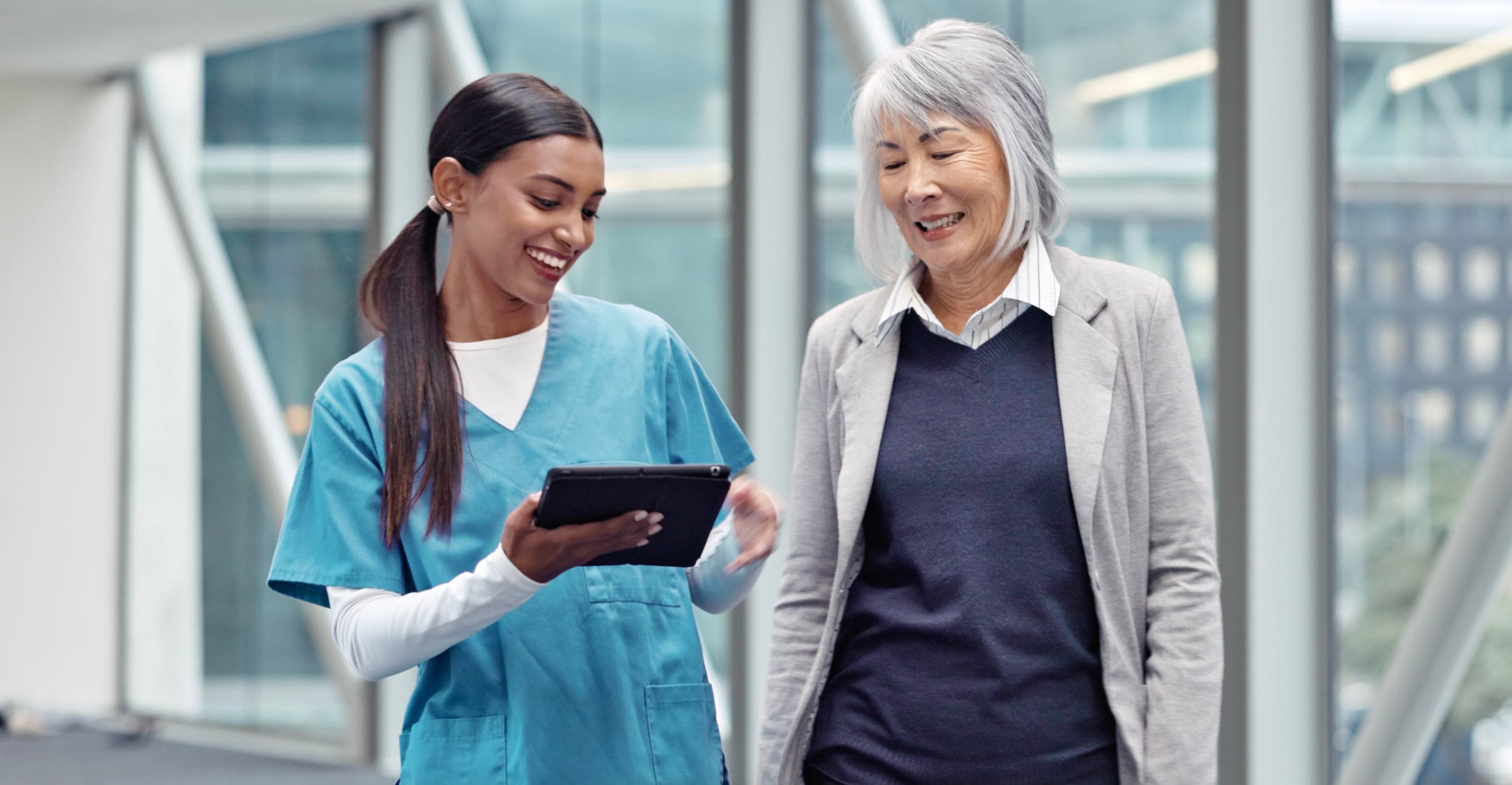 Two doctors conversing